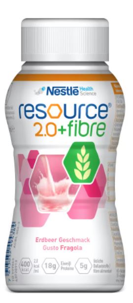 RESOURCE 2,0 + FIBRE FRAGOLA 200 ML - farmanauta.it