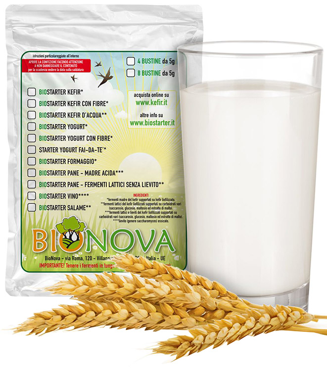 BIOSTARTER PER KEFIR 4 X 5 G - farmanauta.it