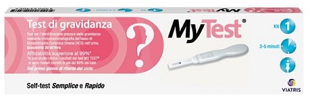 TEST DI GRAVIDANZA RAPIDO HCG MYTEST 1 PEZZO - farmanauta.it