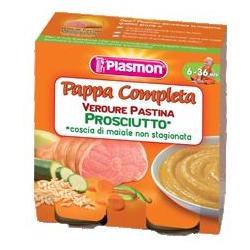 PLASMON OMOGENEIZZATO PAPPE PROSCIUTTO VERDURA PASTINA 190 G X 2 PEZZI - farmanauta.it