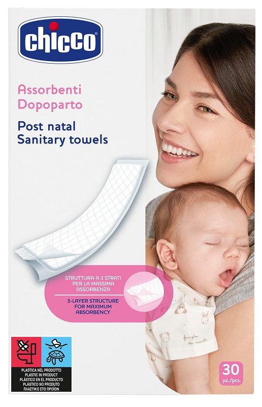 CHICCO ASSORBENTI PROTECTION POSTPARTO 30 PEZZI - farmanauta.it