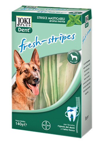 JOKI DENT FRESH-STRIPES 140 G PER CANI DI TAGLIA GRANDE - farmanauta.it