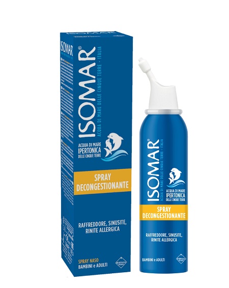ISOMAR NASO CHIUSO SOLUZIONE ACQUA DI MARE IPERTONICA PER DECONGESTIONE NASO CHIUSO 50 ML - farmanauta.it