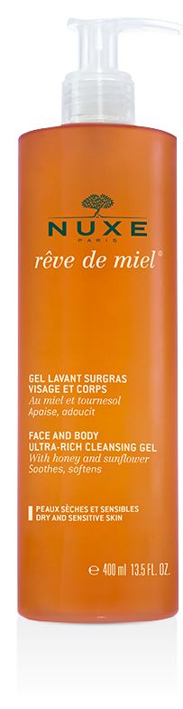 NUXE REVE DE MIEL GEL DETERGENTE VISO E CORPO 400 ML - farmanauta.it