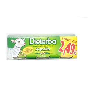 DIETERBA OMOGENEIZZATO AGNELLO 3 PEZZI 80 G - farmanauta.it