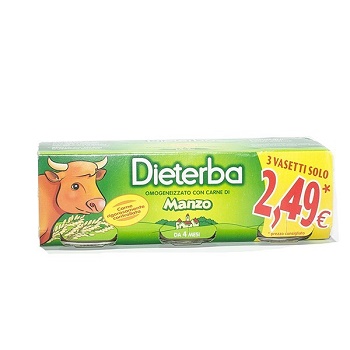 DIETERBA OMOGENEIZZATO MANZO 3 PEZZI 80 G - farmanauta.it