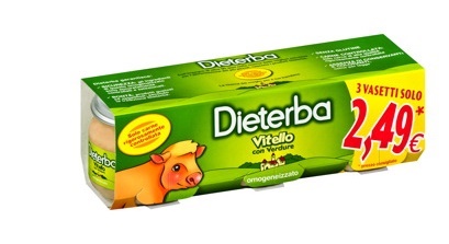 DIETERBA OMOGENEIZZATO VITELLO 3 PEZZI 80 G - farmanauta.it