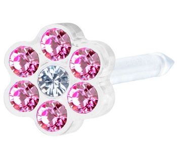 BLOMDAHL FORALOBO MP DAISY 5MM ROSE/CRYSTAL - farmanauta.it