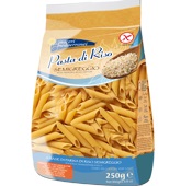 PIACERI MEDITERRANEI PASTA RISO PENNE RIGATE 250 G - farmanauta.it