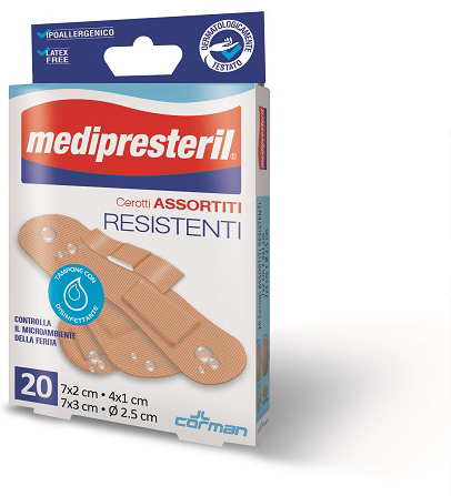 CEROTTO MEDIPRESTERIL RESISTENTI 4FORMATI ASSORTITI 20 PEZZI - farmanauta.it