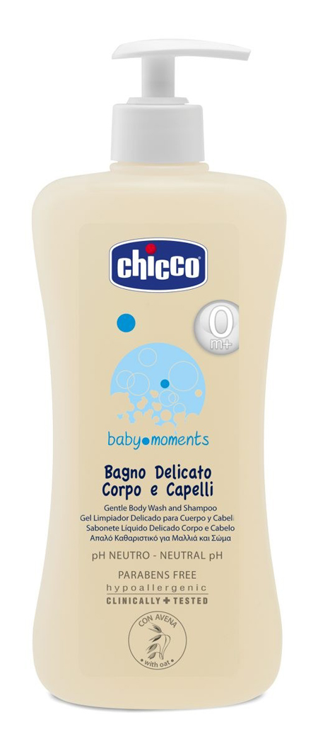 CHICCO COSMETICI BABY MOMENTS CORPO CAPELLI 500 ML - farmanauta.it