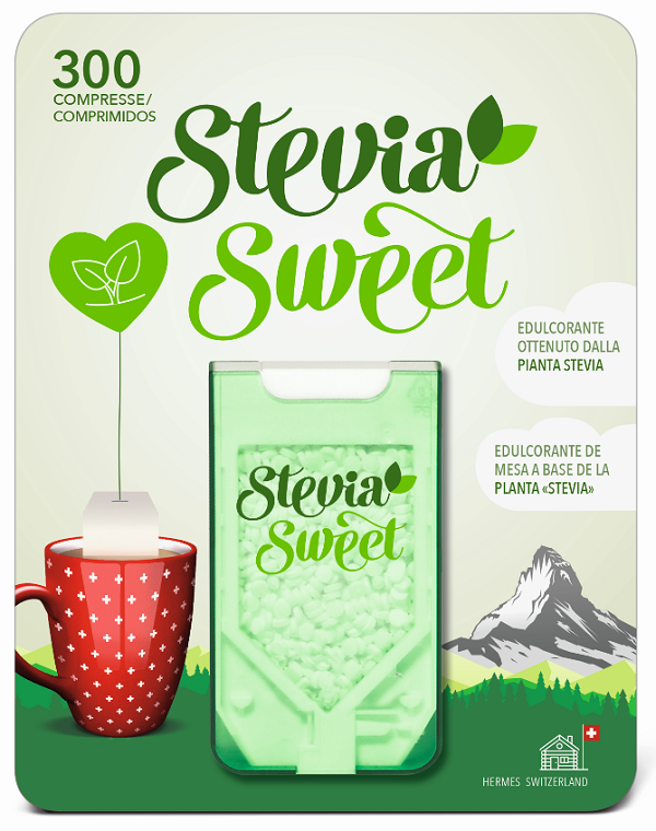HERMESETAS STEVIA 300 COMPRESSE - farmanauta.it