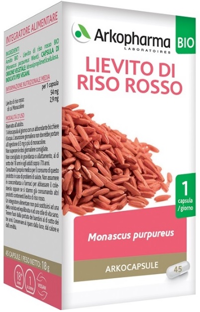 ARKO CAPSULE LIEV RISO ROSSO 45 CAPSULE - farmanauta.it