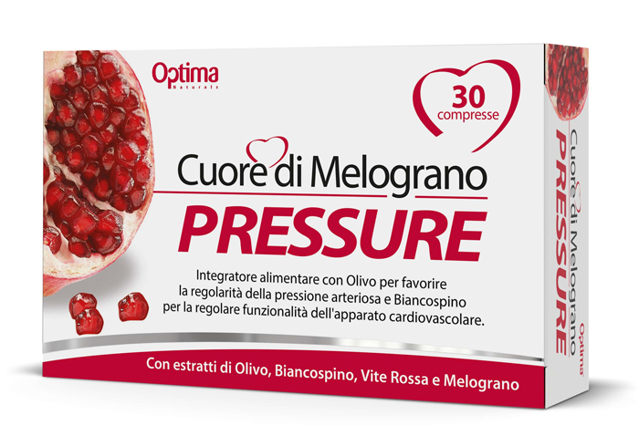 CUORE DI MELOGRANO PRESSURE 30 COMPRESSE 1 G - farmanauta.it
