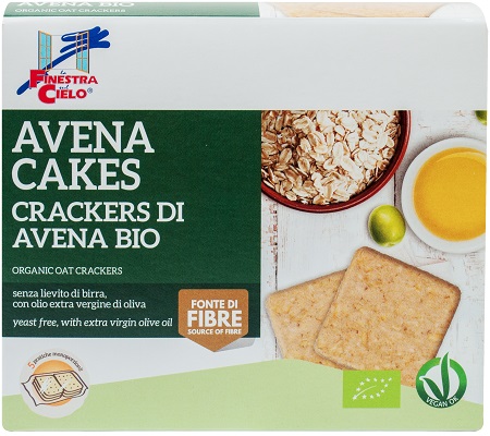 FSC AVENACAKES CRACKERS DI AVENA BIO VEGAN SENZA LIEVITO DI BIRRA CON OLIO EXTRAVERGINE DI OLIVA 250 G - farmanauta.it