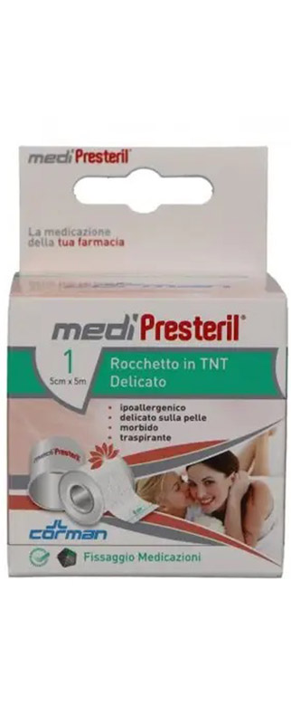 CEROTTO MEDIPRESTERIL TESSUTO NON TESSUTO IN ROCCHETTO CM 5 X 5 M - farmanauta.it