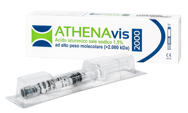 SIRINGA INTRA-ARTICOLARE ATHENAVIS 2000 ACIDO IALURONICO 1,5% 30 MG 2 ML 3 PEZZI - farmanauta.it