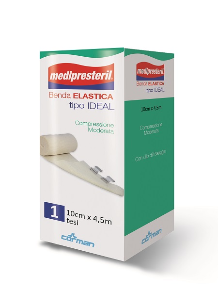 BENDA ELASTICA MEDIPRESTERIL IDEAL CM10X45MT - farmanauta.it