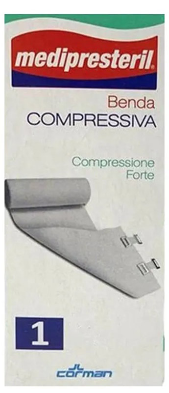 BENDA MEDIPRESTERIL COMPRESSIONE FORTE M4,5X10CM TESI - farmanauta.it