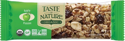 TASTE OF NATURE BARRETTE ALL MELE BIO VEGAN AD ALTO CONTENUTO DI FIBRE 40 G - farmanauta.it