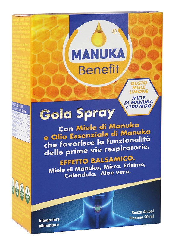 MANUKA BENEFIT GOLA SPRAY 20 ML - farmanauta.it