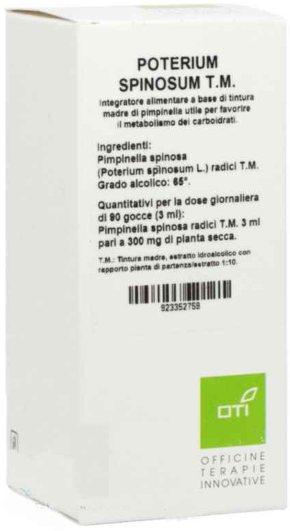 POTERIUM SPINOSUM TINTURA MADRE GOCCE 100ML - farmanauta.it