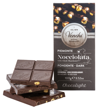 TAVOLETTA NOCCIOLATO FONDENTE CHOCOLIGHT VENCHI 100 G - farmanauta.it