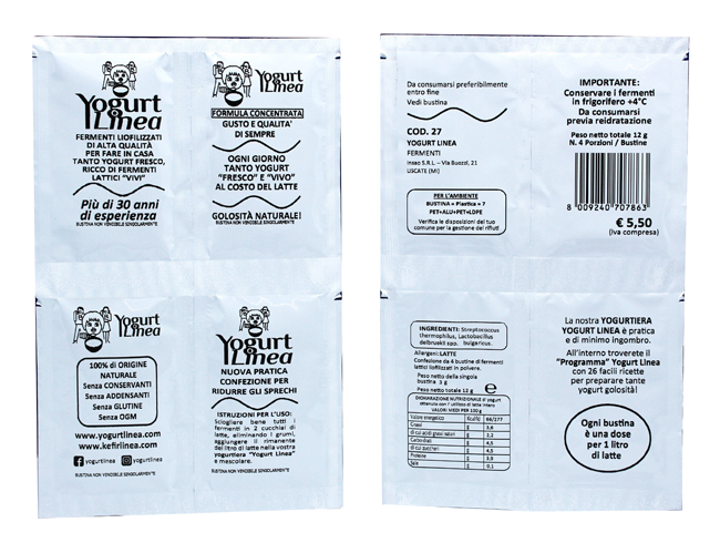 YOGURT LINEA FERMENTI LIOFILIZZATI 4 BUSTINE DA 8,5 G - farmanauta.it