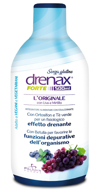 DRENAX FORTE L'ORIGINALE CON UVA E MIRTILLO 500 ML - farmanauta.it