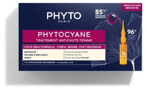 PHYTO PHYTOCYANE TRATTAMENTO ANTICADUTA CAPELLI DONNA 12 FIALE 7,5 ML - farmanauta.it