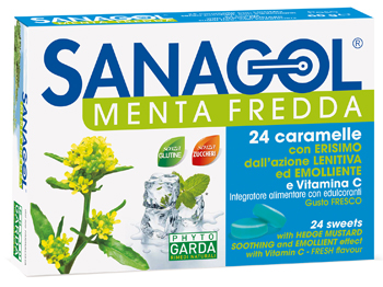 SANAGOL MENTA FREDDA 24 CARAMELLE - farmanauta.it