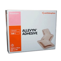 MEDICAZIONE ALLEVYN ADHESIVE 10 CM X 10 CM 10 PEZZI - farmanauta.it