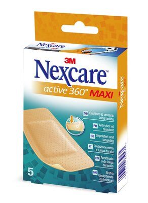 CEROTTO NEXCARE ACTIVE 360 GRADI 5 PEZZI - farmanauta.it