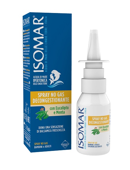 ISOMAR SOLUZIONE ACQUA MARE NASO IPERTONICA NASO SPRAY DECONGESTIONANTE 30 ML - farmanauta.it