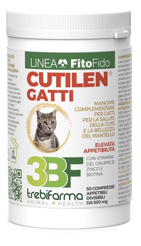 CUTILEN GATTI 50 COMPRESSE BARATTOLO 25 G - farmanauta.it