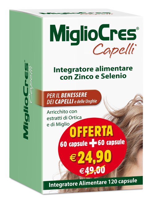 MIGLIOCRES 60+60 CAPSULE 60 G PROMOZIONE - farmanauta.it