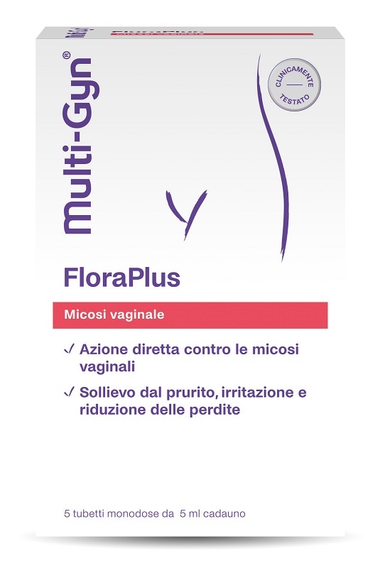 FLORAPLUS MULTI-GYN CANDIDOSI VAGINALE 5 TUBETTI X 5 ML - farmanauta.it