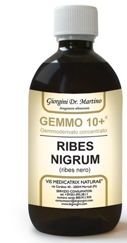 GEMMO 10+ RIBES NERO 500 ML LIQUIDO ANALCOLICO - farmanauta.it