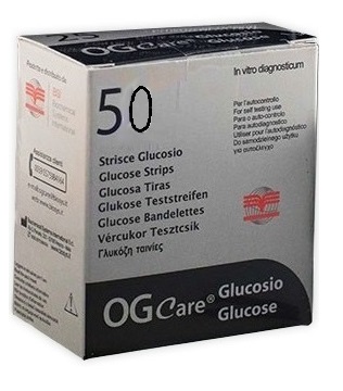 STRISCE MISURAZIONE GLICEMIA OGCARE 50 PEZZI - farmanauta.it