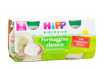 HIPP BIO OMOGENEIZZATO FORMAGGINO CLASSICO 2X80 G - farmanauta.it