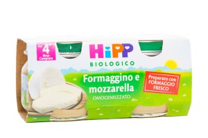 HIPP BIO OMOGENEIZZATO FORMAGGINO MOZZARELLA 2X80 G - farmanauta.it