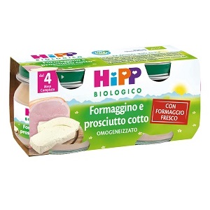 HIPP BIO OMOGENEIZZATO FORMAGGINO PROSCIUTTO 2X80 G - farmanauta.it