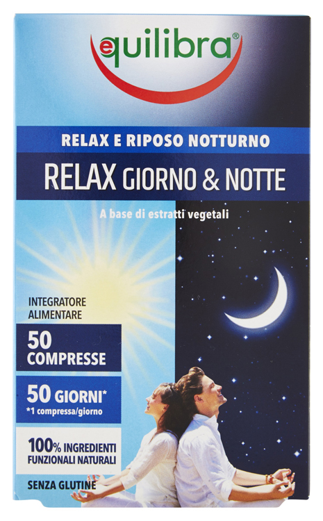 RELAX GIORNO & NOTTE 50 COMPRESSE - farmanauta.it