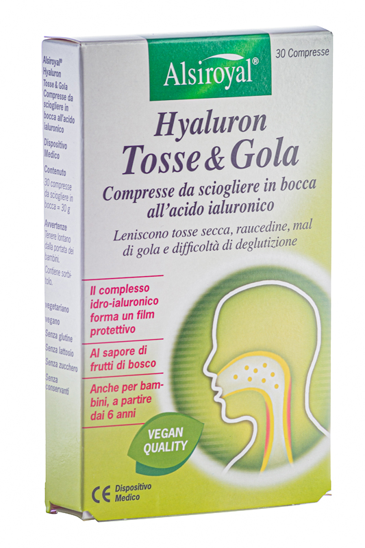 HYALURON TOSSE & GOLA 30 COMPRESSE N - farmanauta.it