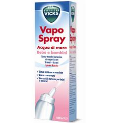 VICKS VAPOSPRAY ACQUA DI MARE BEBE' BAMBINI ISOTONICO 100 ML - farmanauta.it