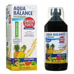 AQUA BALANCE RASSODAN DREN FORTE GUSTO ANANAS 500 ML DIETALINEA + AQUALOSS 2,8 G - farmanauta.it