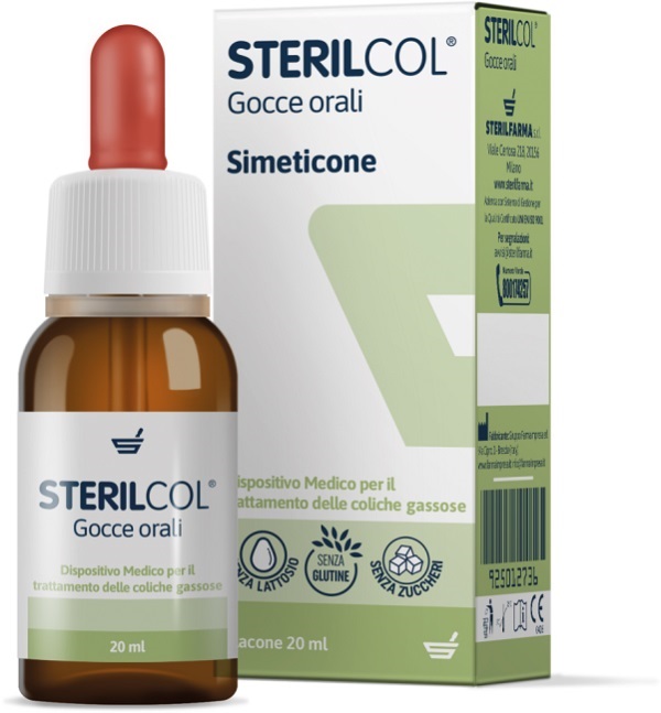STERILCOL GOCCE ORALI SOSPENSIONE GASTROFUNZIONALE FLACONCINO 20 ML - farmanauta.it