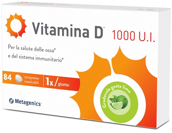 VITAMINA D 1000 UI 84 COMPRESSE MASTICABILI - farmanauta.it