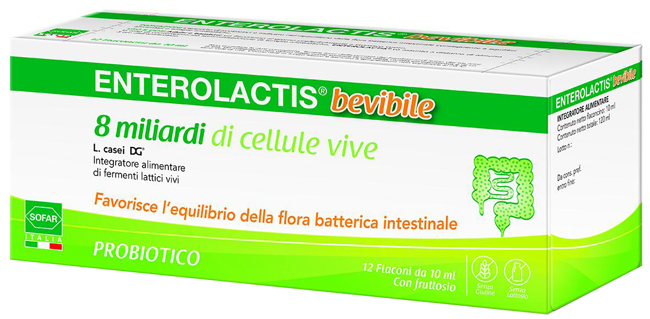 ENTEROLACTIS 12 FLACONCINI 10 ML - farmanauta.it