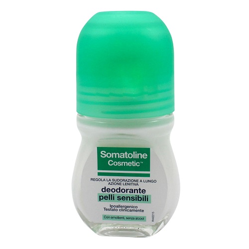 SOMATOLINE COSMETIC DEODORANTE ROLL ON PELLI SENSIBILI 50 ML - farmanauta.it